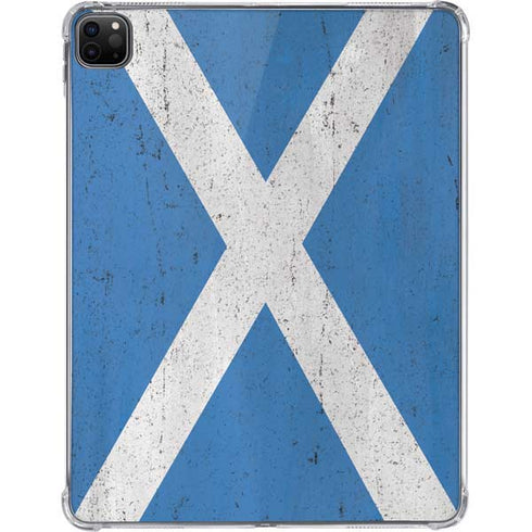 Scotland Flag Distressed iPad Pro 11in (2024) Clear Case